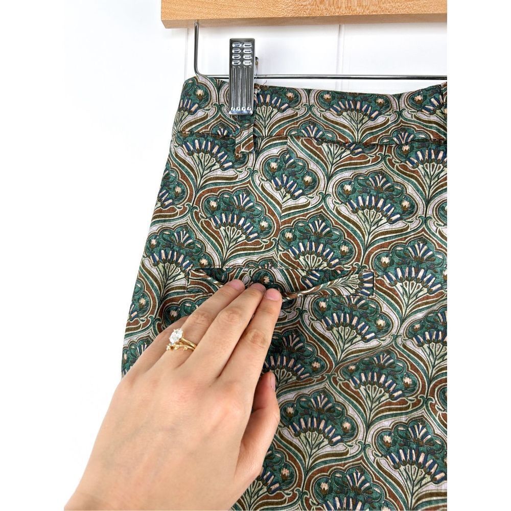 Summum Woman High Waist Slim Pant trousers art nouveau cotton stretch broek 34EU - Picture 13 of 15